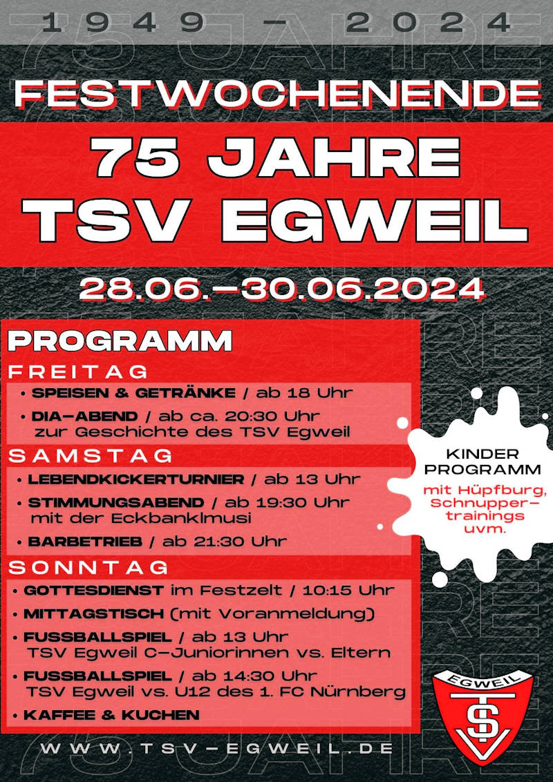 75 Jahre TSV Egweil