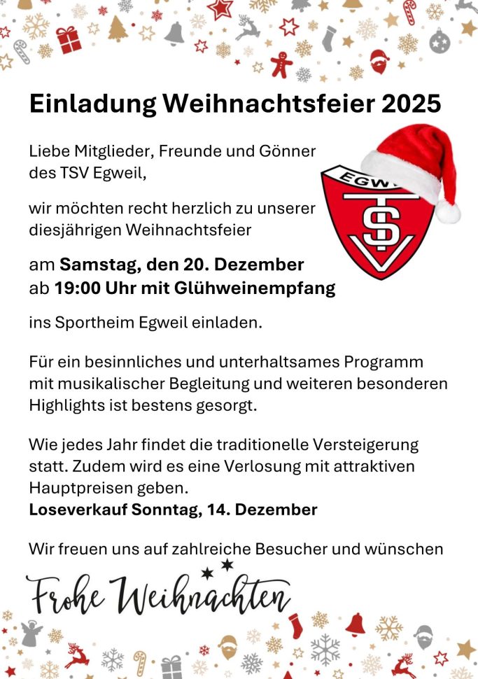 Weihnachtsfeier 2025